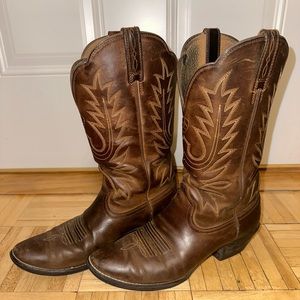 Authentic Ariat Women’s Leather Cowboy Boots